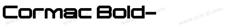 Cormac Bold字体转换